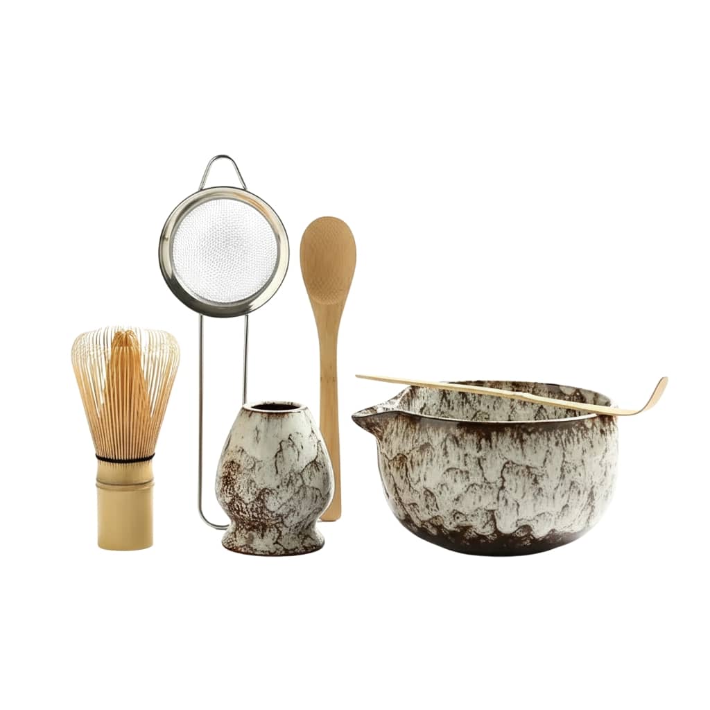 Kit complet matcha blanc – accessoires cérémonie du thé japonais - Domaine du Thé