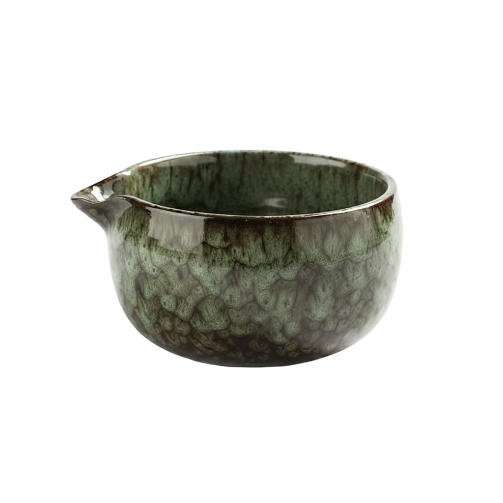Bol à matcha vert en céramique – chawan traditionnel pour cérémonie du thé - Domaine du Thé