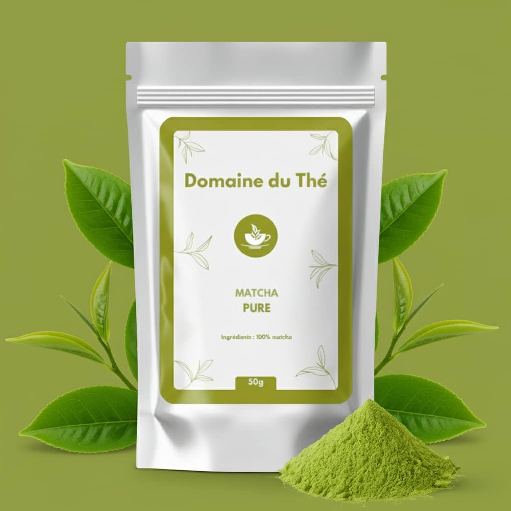 Matcha japonais en poudre de grade cérémonial, thé vert premium - Domaine du Thé