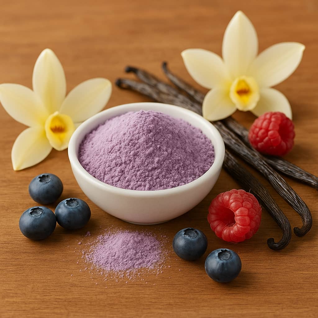 Poudre d'ube vanille de Madagascar 50 g, super‑aliment pour latte et desserts - Domaine du Thé