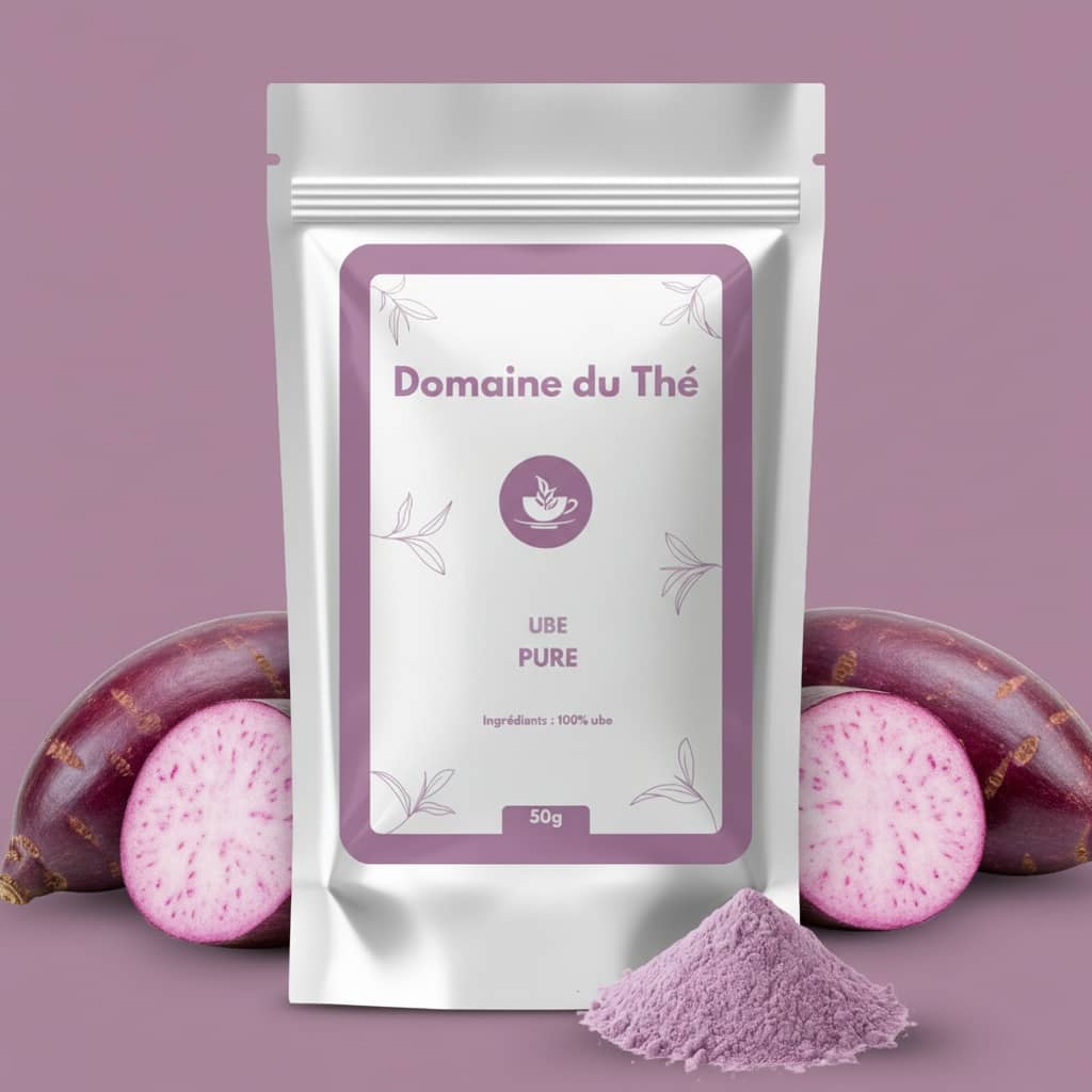 Poudre d'ube violette 50 g, racine tropicale riche en antioxydants pour recettes créatives - Domaine du Thé