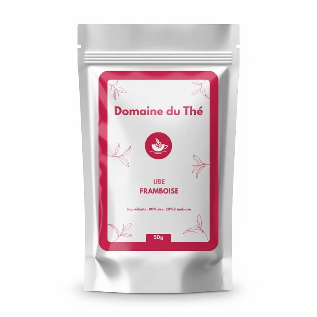 Poudre d'ube à la framboise, saveur fruitée pour lattes, smoothies et pâtisseries