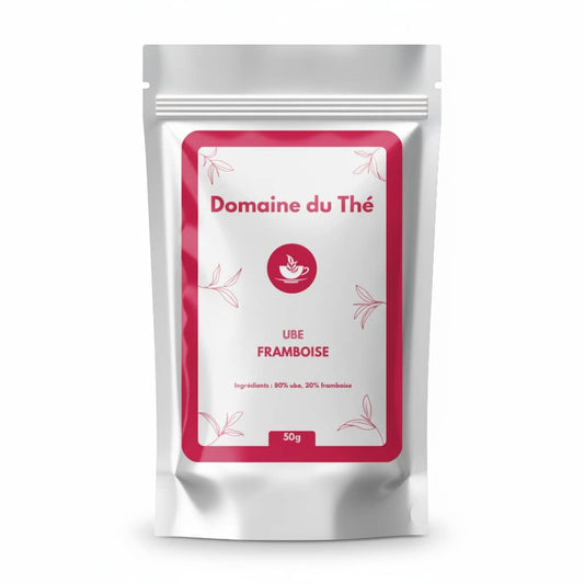 Poudre d'ube à la framboise, saveur fruitée pour lattes, smoothies et pâtisseries