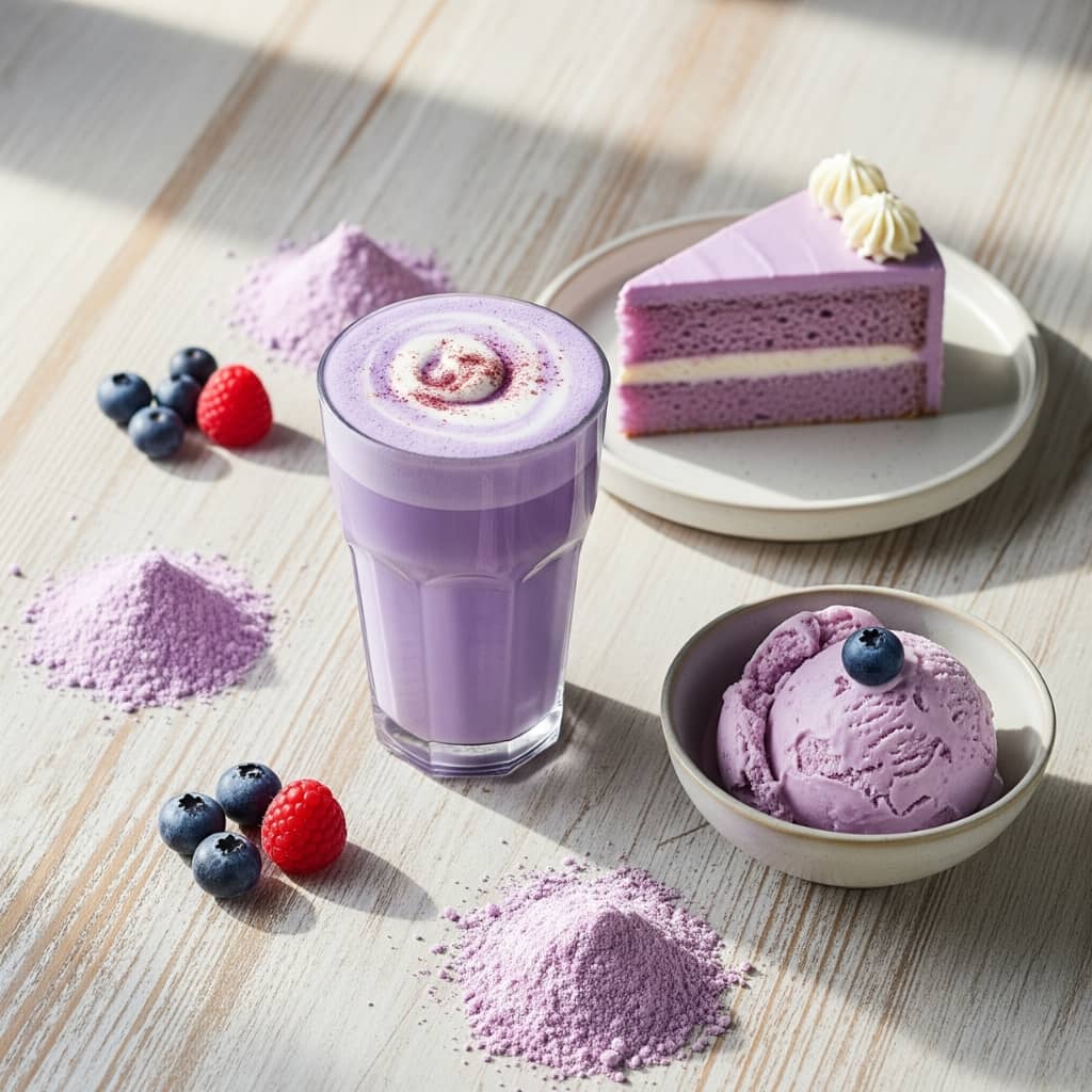 Idées d'utilisation de l'ube en cuisine : latte, pâtisseries et recettes healthy - Domaine du Thé